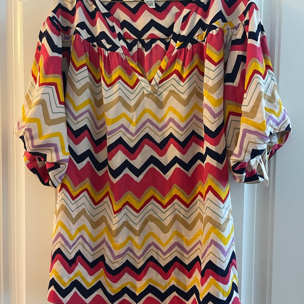DVF silk top